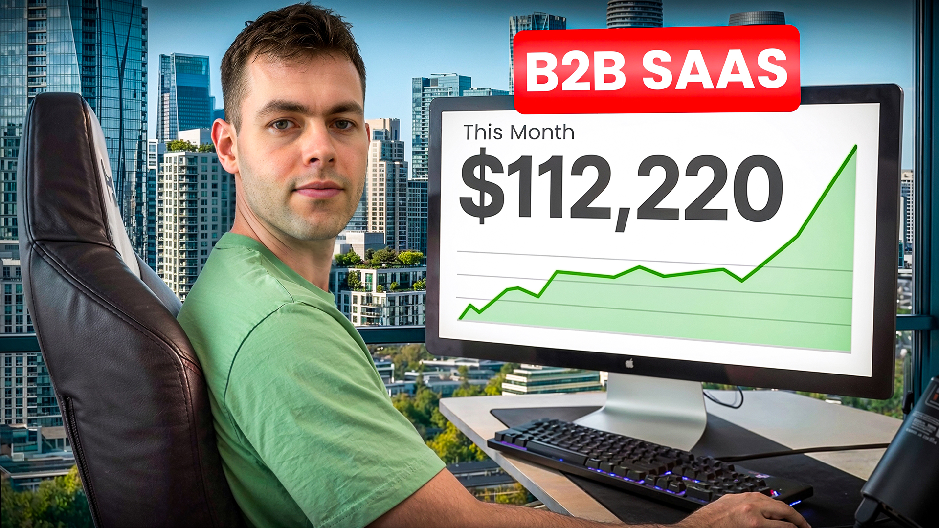Vibrant YouTube thumbnail design for business channel with location callout text